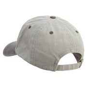 Confuse Emoji Embroidered Pigment Dyed Wash Cap - Beige-Brown OSFM