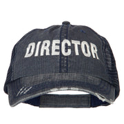 Director Embroidered Low Profile Mesh Cap