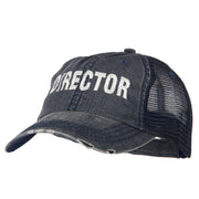 Director Embroidered Low Profile Mesh Cap