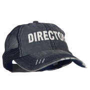 Director Embroidered Low Profile Mesh Cap