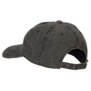 Idaho with Map Outline Embroidered Washed Cotton Twill Cap