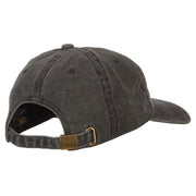 Idaho with Map Outline Embroidered Washed Cotton Twill Cap