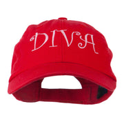 Wording of Diva Embroidered Cap