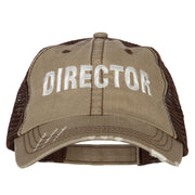 Director Embroidered Low Profile Mesh Cap