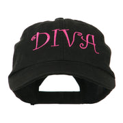 Wording of Diva Embroidered Cap