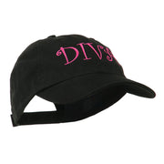 Wording of Diva Embroidered Cap