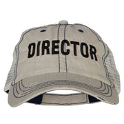 Director Embroidered Low Profile Mesh Cap