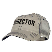 Director Embroidered Low Profile Mesh Cap