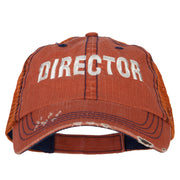 Director Embroidered Low Profile Mesh Cap