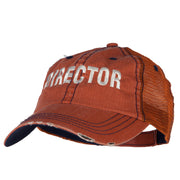 Director Embroidered Low Profile Mesh Cap