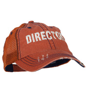 Director Embroidered Low Profile Mesh Cap