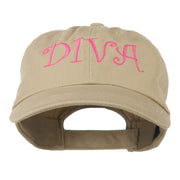 Wording of Diva Embroidered Cap