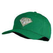 Diamond Jewelry Patched Solid Cotton Twill Pro Style Cap - Kelly OSFM