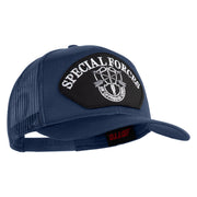 Special Forces Patched Solid Cotton Twill Mesh Prostyle Cap - Navy OSFM