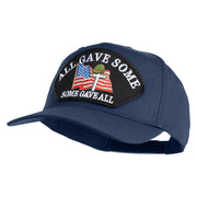 All Gave Some, Some Gave All Patched Solid Cotton Twill 5 Panel Prostyle Snap Cap - Navy OSFM
