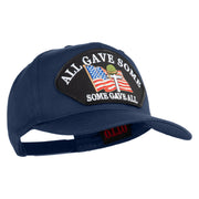 All Gave Some, Some Gave All Patched Solid Cotton Twill 5 Panel Prostyle Snap Cap - Navy OSFM