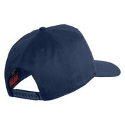 USS Oklahoma BB 37 Blue Patched Solid Cotton Twill 5 Panel Prostyle Snap Cap - Navy OSFM