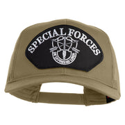 Special Forces Patched Solid Cotton Twill Mesh Prostyle Cap - Khaki OSFM