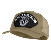 Special Forces Patched Solid Cotton Twill Mesh Prostyle Cap - Khaki OSFM