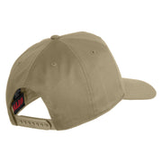 USS Oklahoma BB 37 Blue Patched Solid Cotton Twill 5 Panel Prostyle Snap Cap - Khaki OSFM