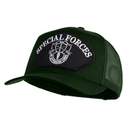 Special Forces Patched Solid Cotton Twill Mesh Prostyle Cap - Dark Green OSFM
