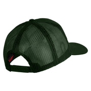 Special Forces Patched Solid Cotton Twill Mesh Prostyle Cap - Dark Green OSFM