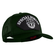 Special Forces Patched Solid Cotton Twill Mesh Prostyle Cap - Dark Green OSFM
