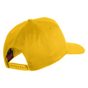 USS Oklahoma BB 37 Blue Patched Solid Cotton Twill 5 Panel Prostyle Snap Cap - Yellow OSFM