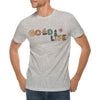 Goodlife Graphic Design Ring Spun Combed Cotton Short Sleeve Deluxe Jersey T-Shirt - Heather-Grey XS