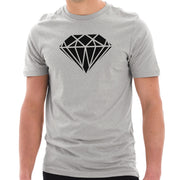 Diamond Symbol Graphic Design Short Sleeve Cotton Jersey T-Shirt