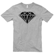 Diamond Symbol Graphic Design Short Sleeve Cotton Jersey T-Shirt