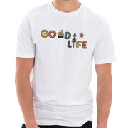 Goodlife Graphic Design Ring Spun Combed Cotton Short Sleeve Deluxe Jersey T-Shirt - White XS