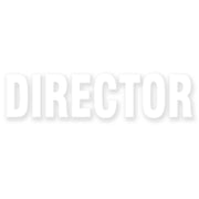 Director Letters Heat Transfers Sticker