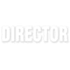 Director Letters Heat Transfers Sticker