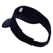 Colorful Fist Embroidered Cotton Twill Sun Visor - Navy OSFM