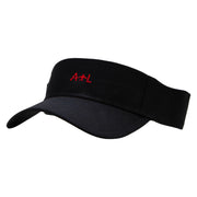 ATL Embroidered Cotton Twill Sun Visor - Black OSFM