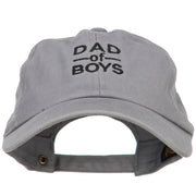 Dad of Boys Embroidered Unstructured Cotton Cap