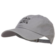 Dad of Boys Embroidered Unstructured Cotton Cap