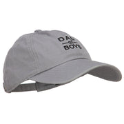 Dad of Boys Embroidered Unstructured Cotton Cap