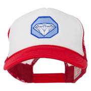 Diamond Jewelry Embroidered Foam Mesh Back Cap