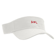 ATL Embroidered Cotton Twill Sun Visor - White OSFM