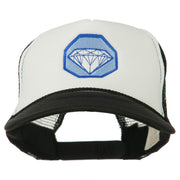 Diamond Jewelry Embroidered Foam Mesh Back Cap