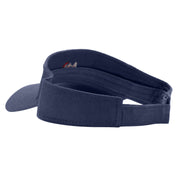 ATL Embroidered Cotton Twill Sun Visor - Navy OSFM