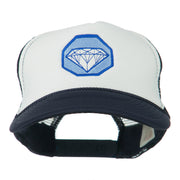 Diamond Jewelry Embroidered Foam Mesh Back Cap