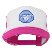 Diamond Jewelry Embroidered Foam Mesh Back Cap