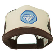 Diamond Jewelry Embroidered Foam Mesh Back Cap