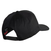 USS Ticonderoga CG 47 Patched Solid Cotton Twill 5 Panel Prostyle Snap Cap - Black OSFM