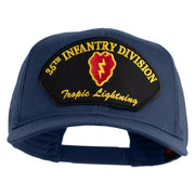 25th Infantry Division Tropic Lightening Patched Solid Cotton Twill Mesh Prostyle Cap - Navy OSFM
