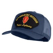 25th Infantry Division Tropic Lightening Patched Solid Cotton Twill Mesh Prostyle Cap - Navy OSFM
