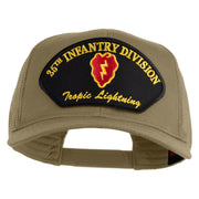 25th Infantry Division Tropic Lightening Patched Solid Cotton Twill Mesh Prostyle Cap - Khaki OSFM